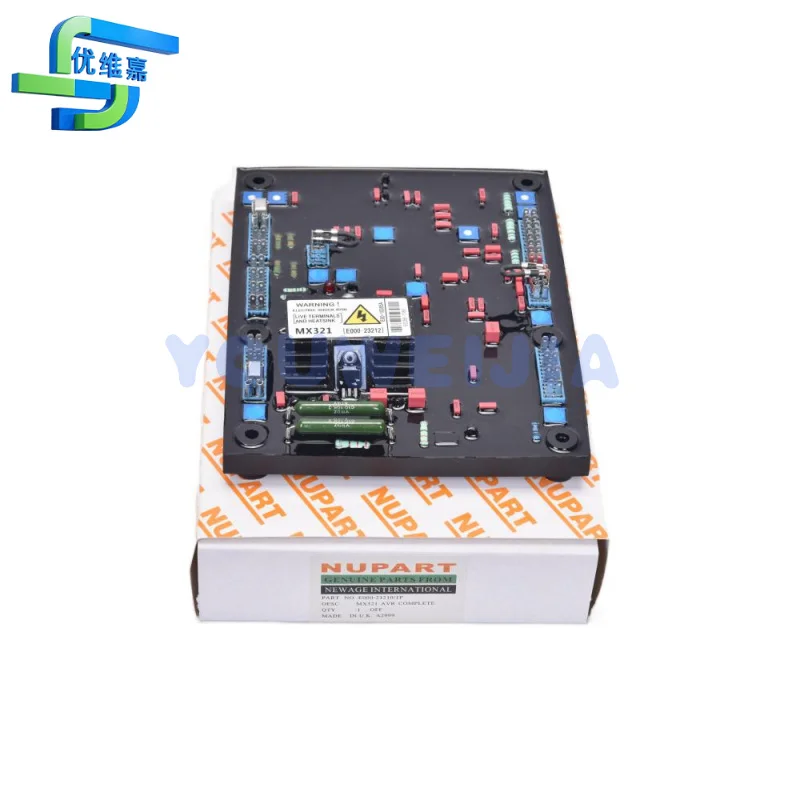 Good Quality MX321 AVR Permanent Magnet Generator Voltage Regulator Stabilizer Red Soft Glue With Logo Alternator Parts