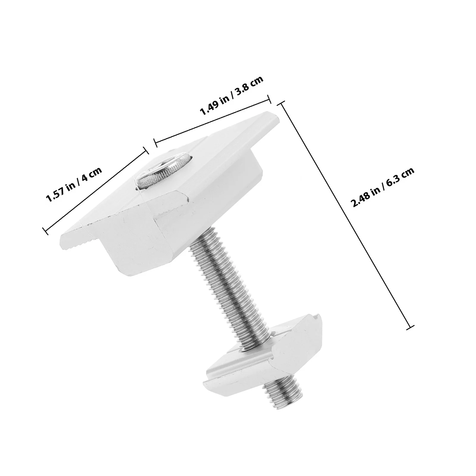 4 قطعة لوحة سبائك الألومنيوم منتصف المشابك عرافة المقبس غطاء رأس البراغي الربيع غسالة دائم تصاعد الأجهزة ل آمنة في الهواء الطلق