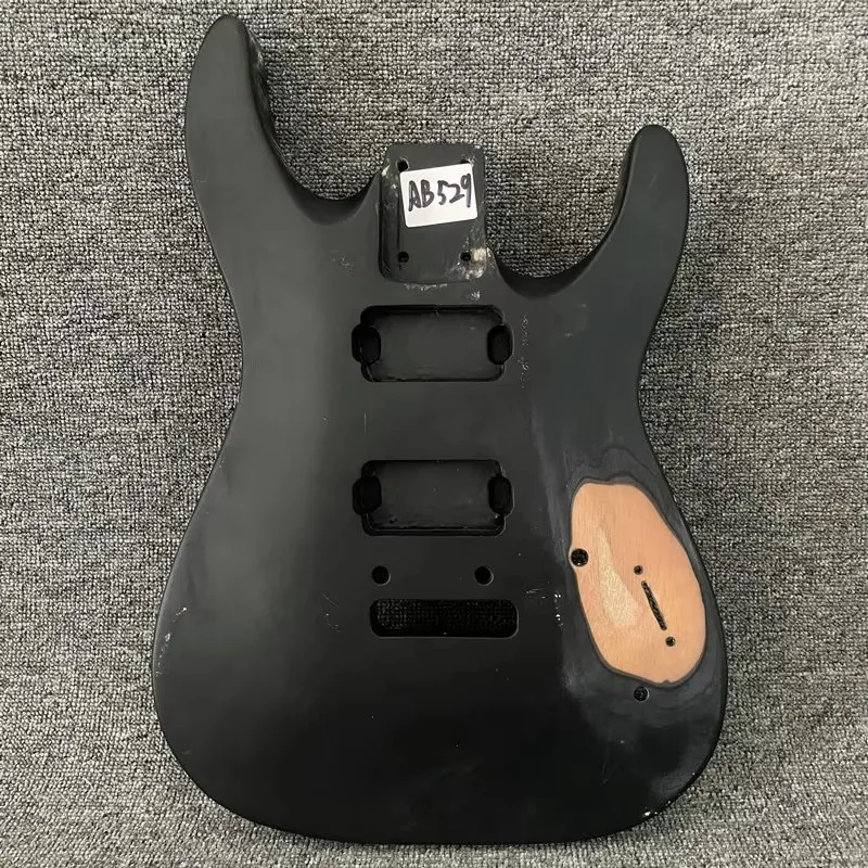 AB529 DIY Guitar&Bass Parts in Solid Wood Electric Guitar Body Unfinished 2 Points Tremolo&Bridges Right Hand Version Stocks