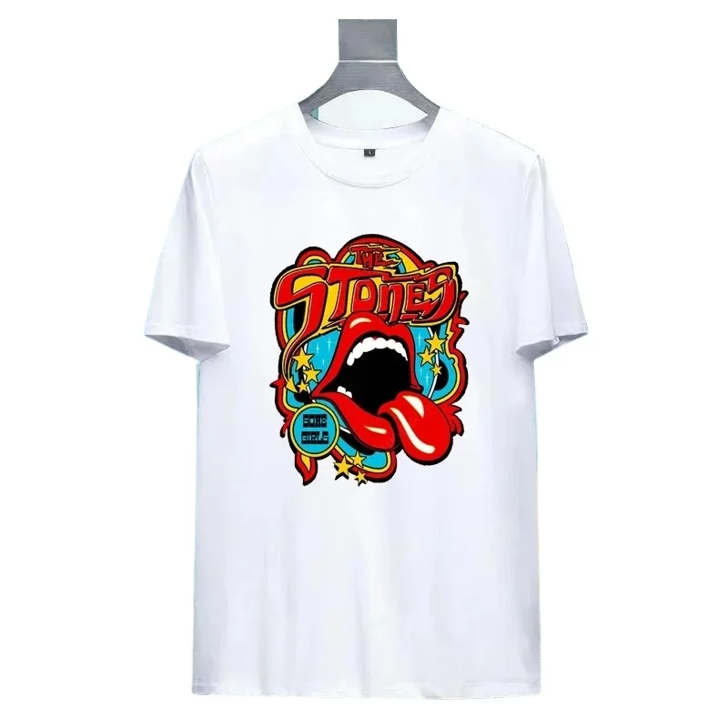 Camiseta de calle de The Rolling Stones para hombres y mujeres, ropa Vintage personalizada, camiseta de calle, camisetas Harajuku