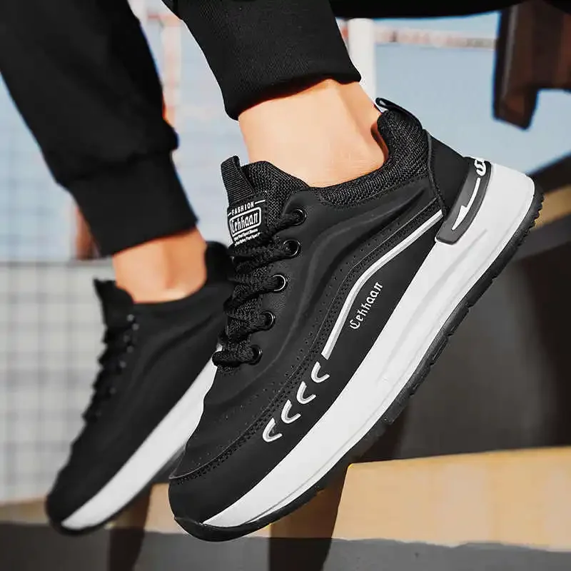 

Synthetic Leather Increases Height Large Size Boots Light Shoes Hiking Tennis Man Sneakers Sport Low Offer New Fast Pro