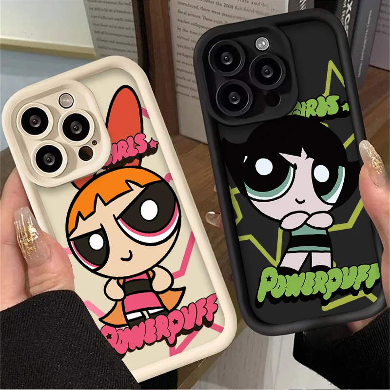 The Powerpuff Girls Matte Soft Case for Samsung Galaxy A24 A55 A35 A25 A15 A05 A05S A13 A23 A12 A22 A32 A52 A52S A72 A11 Cover