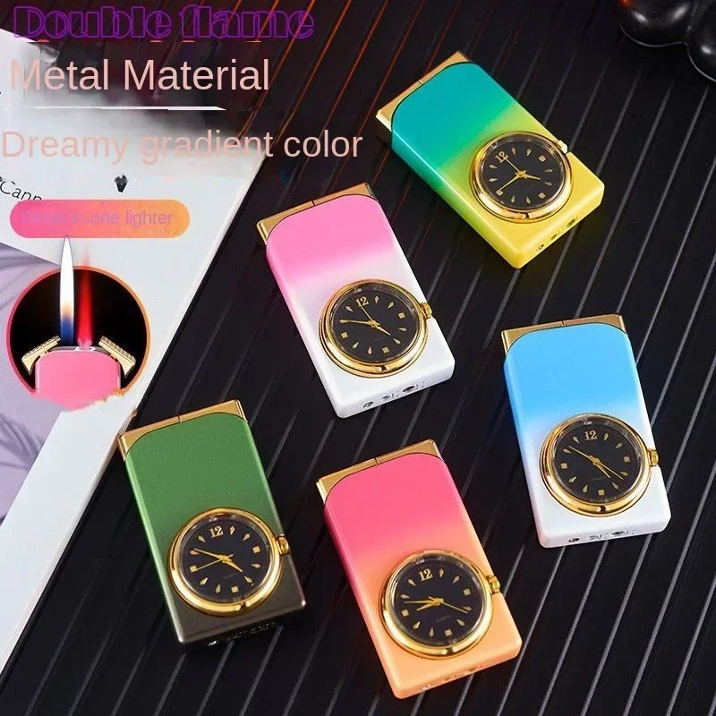 Personalized Surprise Three in One Band Dial Creative Personalized Gradient Color Dual Fire Lighter Cool Network Red Cool Gift