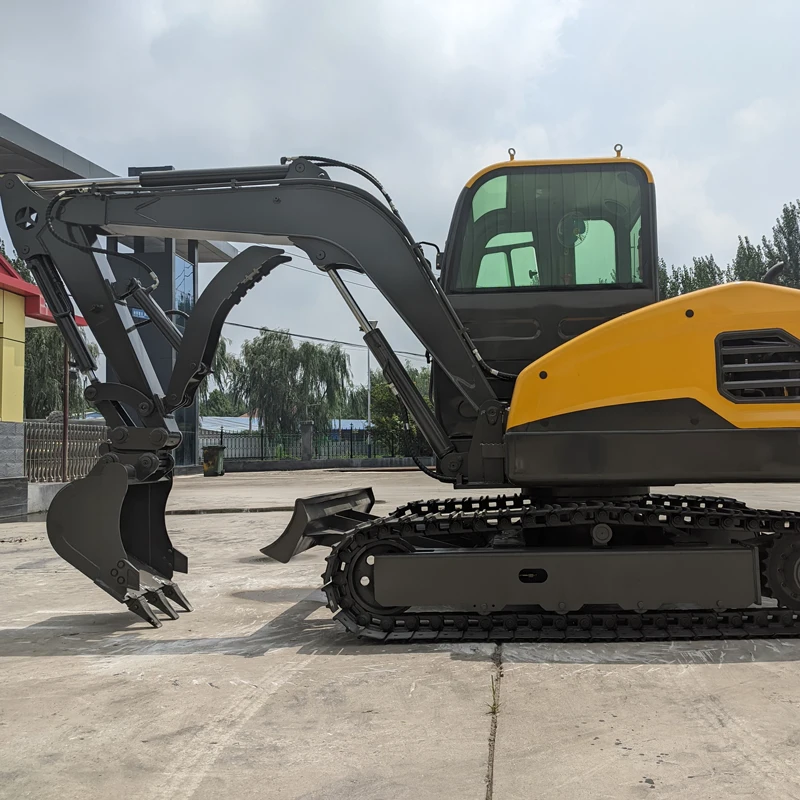 

Customized Factory Low Price 4.0 Ton Closed Cab Excavator Small Digger Bagger Euro 5 EPA Hydraulic Mini Excavator