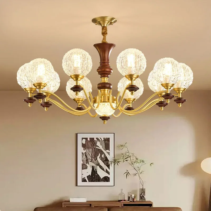 

Living room chandelier advanced sense of Nanyang wind hall main light American retro room chandelier