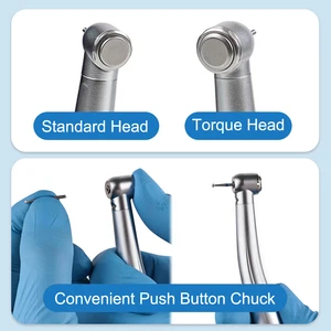 2/4 Zahnlöcher LED E-Generator Druckknopf Handstück Hochgeschwindigkeit Drehmoment/Standardluftturbine 3 Spray Handstück Wasserspray 6 Hauptverkäufe hohe Rotation LED - №3