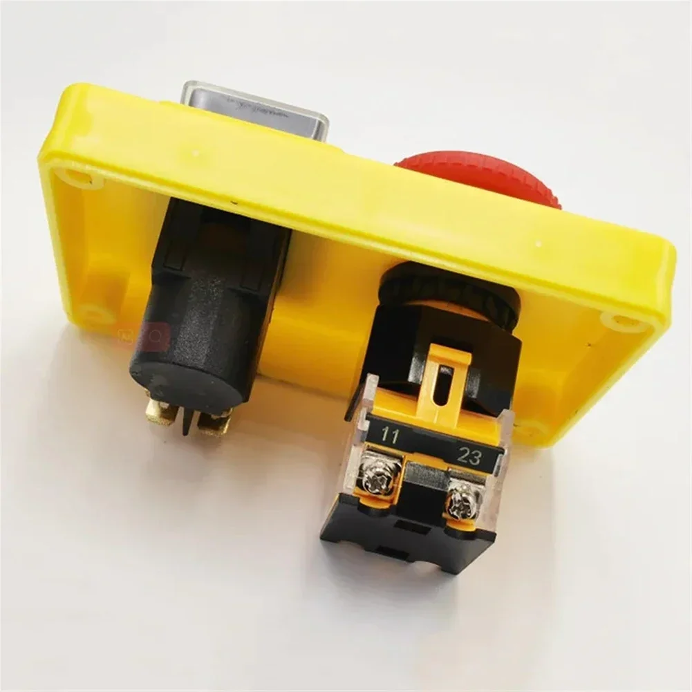 For KJD17D-2 16A 250V Electromagnetic Pushbutton Switch Motor Stop/Start Switch For Workshop Machines/Pedestal Drills/Linishers