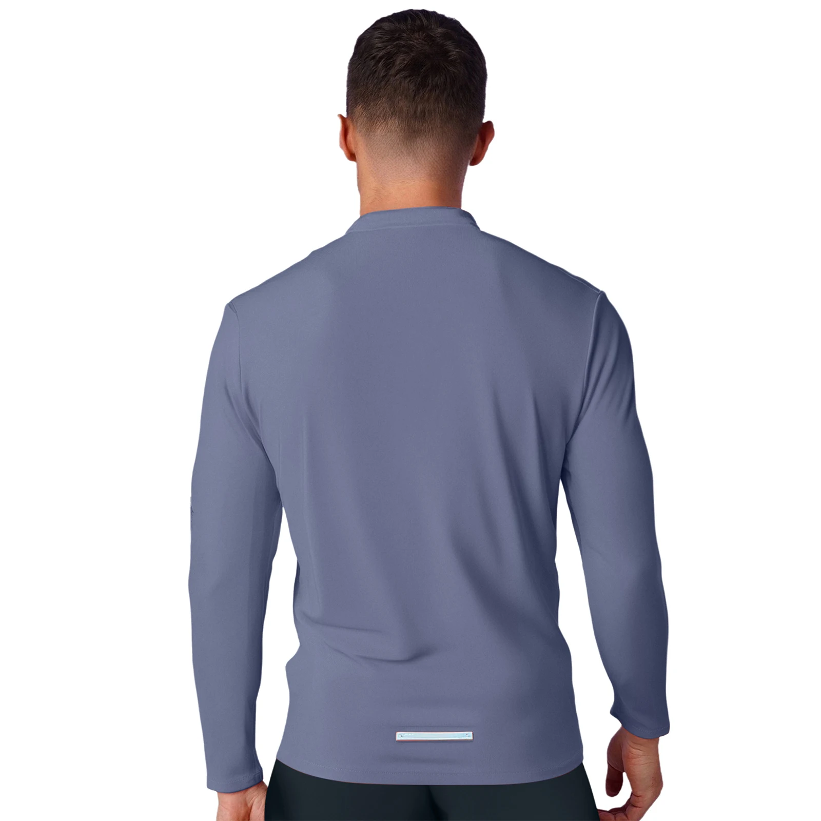 بلوفر رجالي رياضي بسحاب، كتلة ألوان، ياقة واقفة، أكمام طويلة، خفيف الوزن، سريع الجفاف، M-3XL