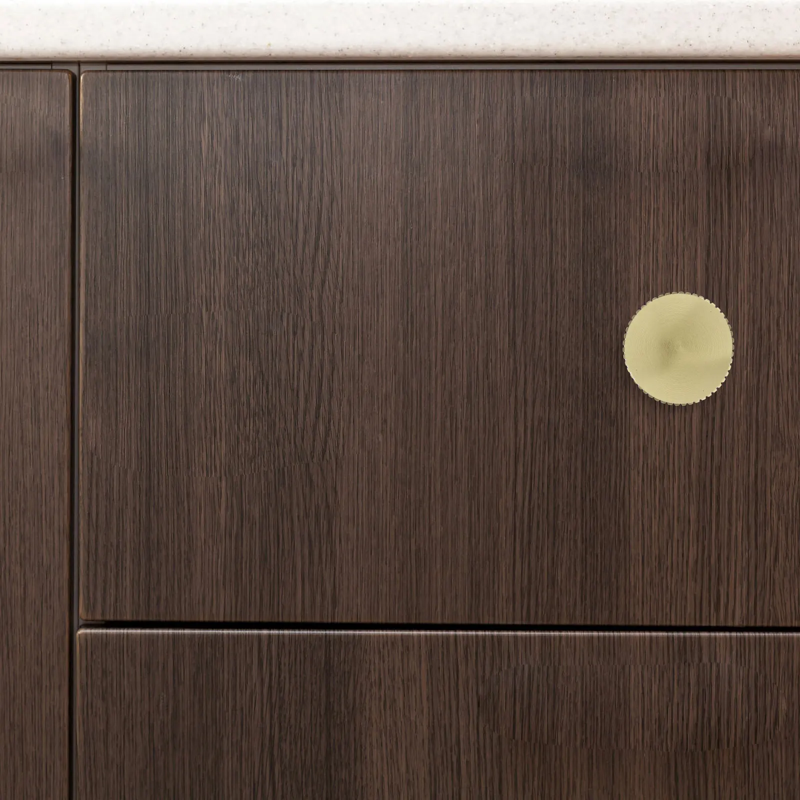 

4Pcs Gold Round Cabinet Drawer Pull Handles Replacement Knobs for Wardrobe Dresser Cupboard Furniture Drawer Knob