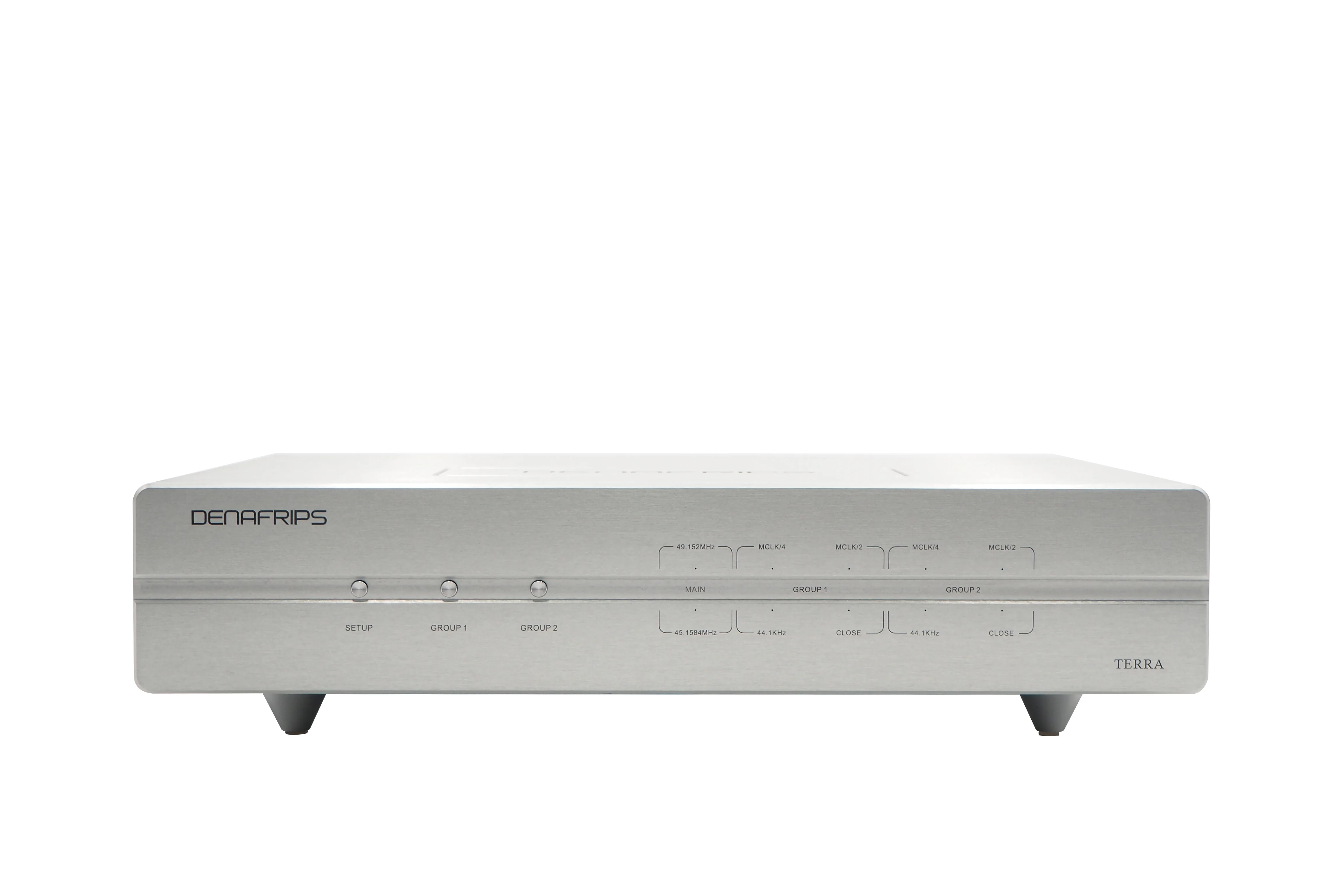 

Denafraps TERRA Audio Decoder Tera Clock (45.1548MHz, 49152MHz) OCXO MCLK1/2/3/4 CLOCK-OUT, 11.2896,12.288,22.5792,24.576MHz