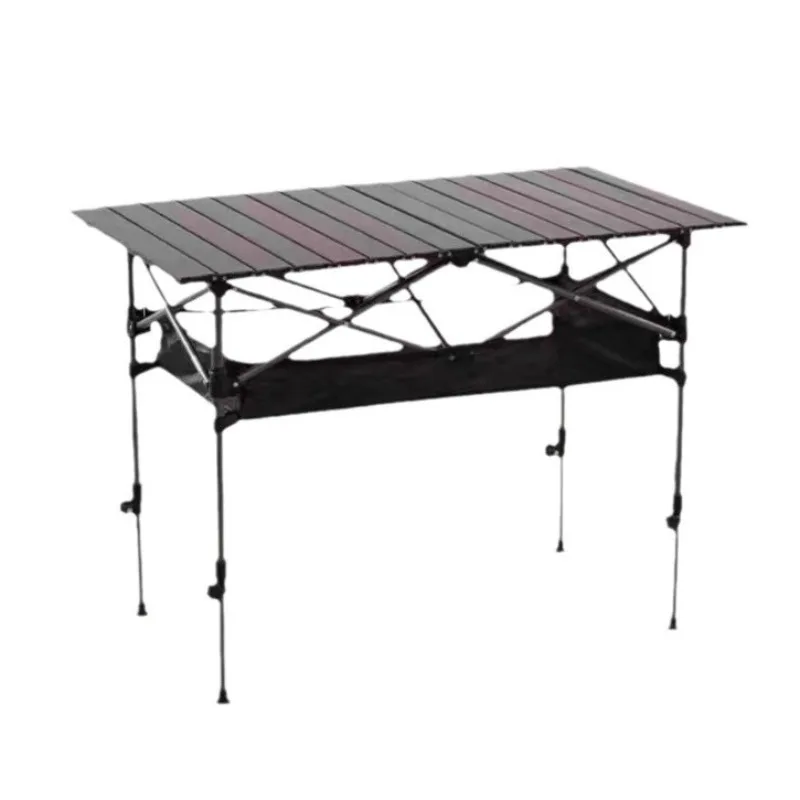 

Portable freely adjustable lifting table Outdoor folding table Rectangle folding stall Simple picnic table and chairs