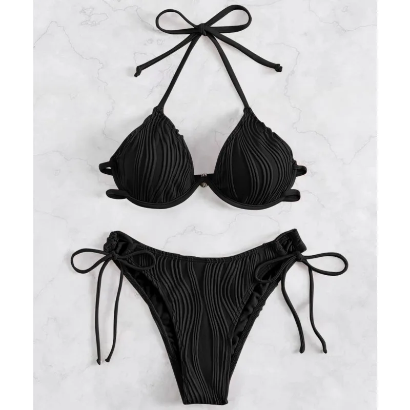 Sexy Underwire Bikinis 2024 Swimsuits Women Swimwear Push Up Female Beach Swim Wear Bathing Suits Bikini Set Pool Bather Summer