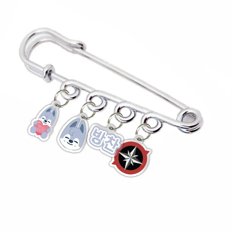Broche de noël pour enfants errants, pendentif en acrylique, étoile de dessin animé, porte-clés personnalisé SKZ