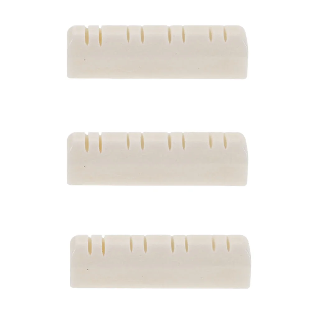 

3 Pcs Mandolin Pillow Ox Bone Nut Replacement Nuts String Bridge White Accessories