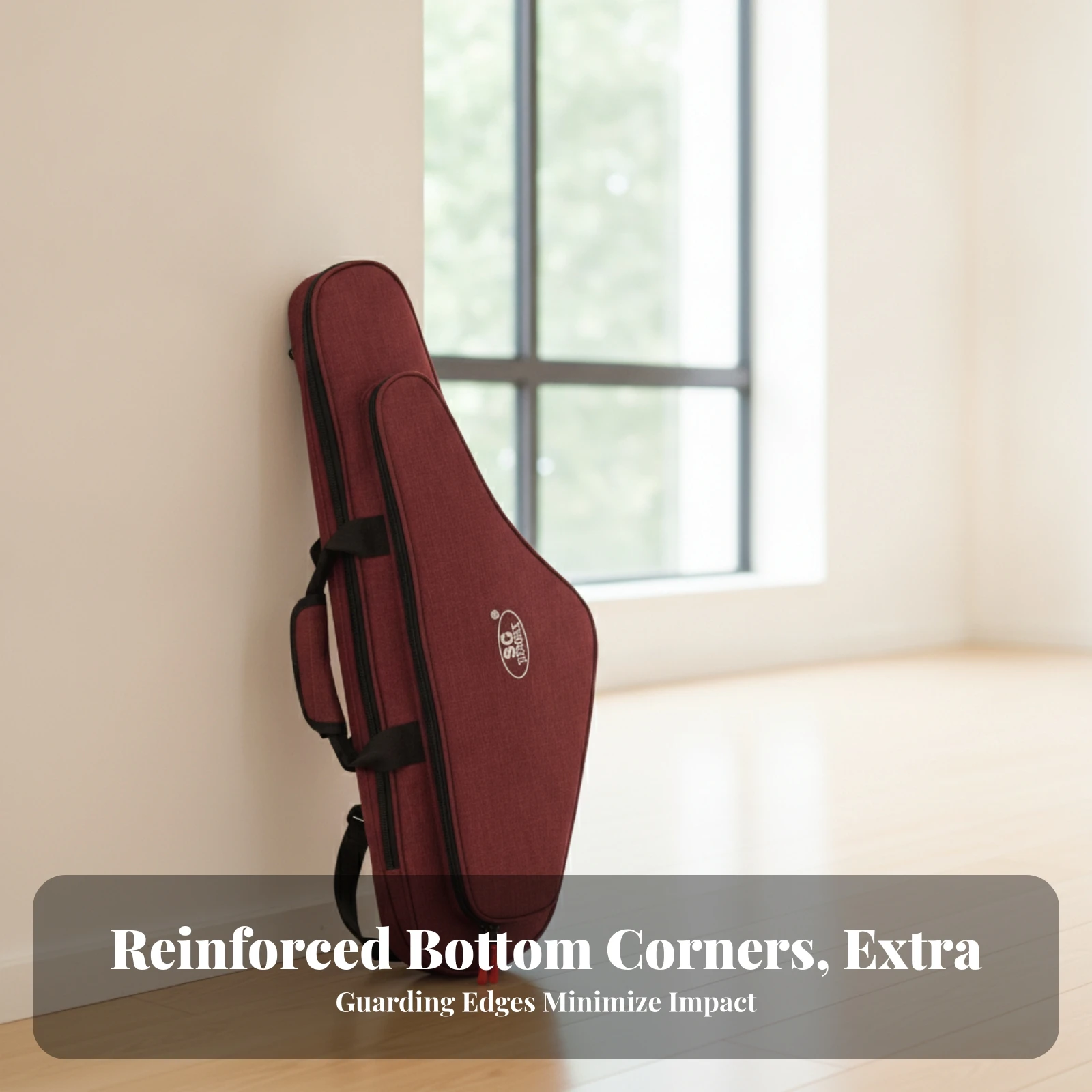 Alto Sax Backpack Case Waterproof Alto Saxophone Case Bag Backpack Saxophone Bag Flannel Lined Music Gear Reinforced Corners