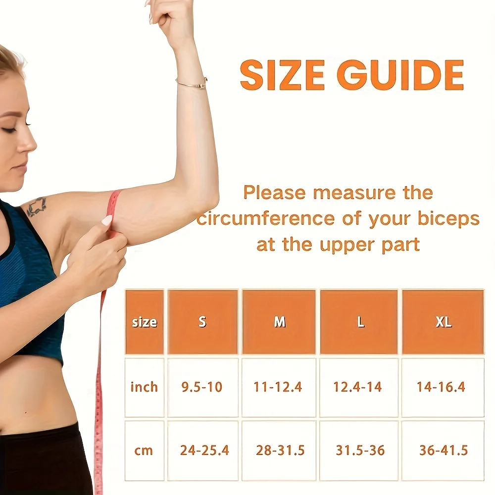 1pc Copper Bicep Compression Sleeve, Suitable for Men And Women Arm Support - Muscle Restraint Compression