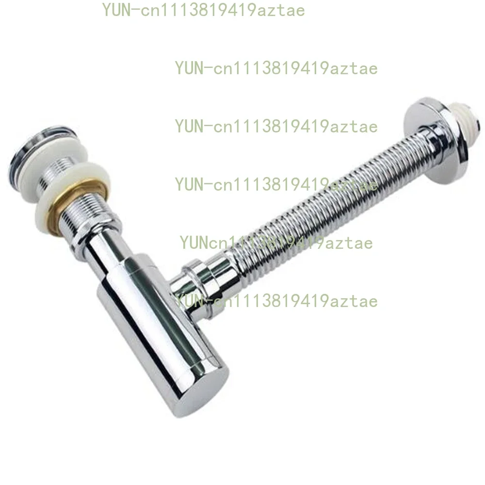 Full Copper Anti-blocking And Deodorant Water Drainer Set Hand Wash Basin Bounce Table Upper Wall Row Basket Drain