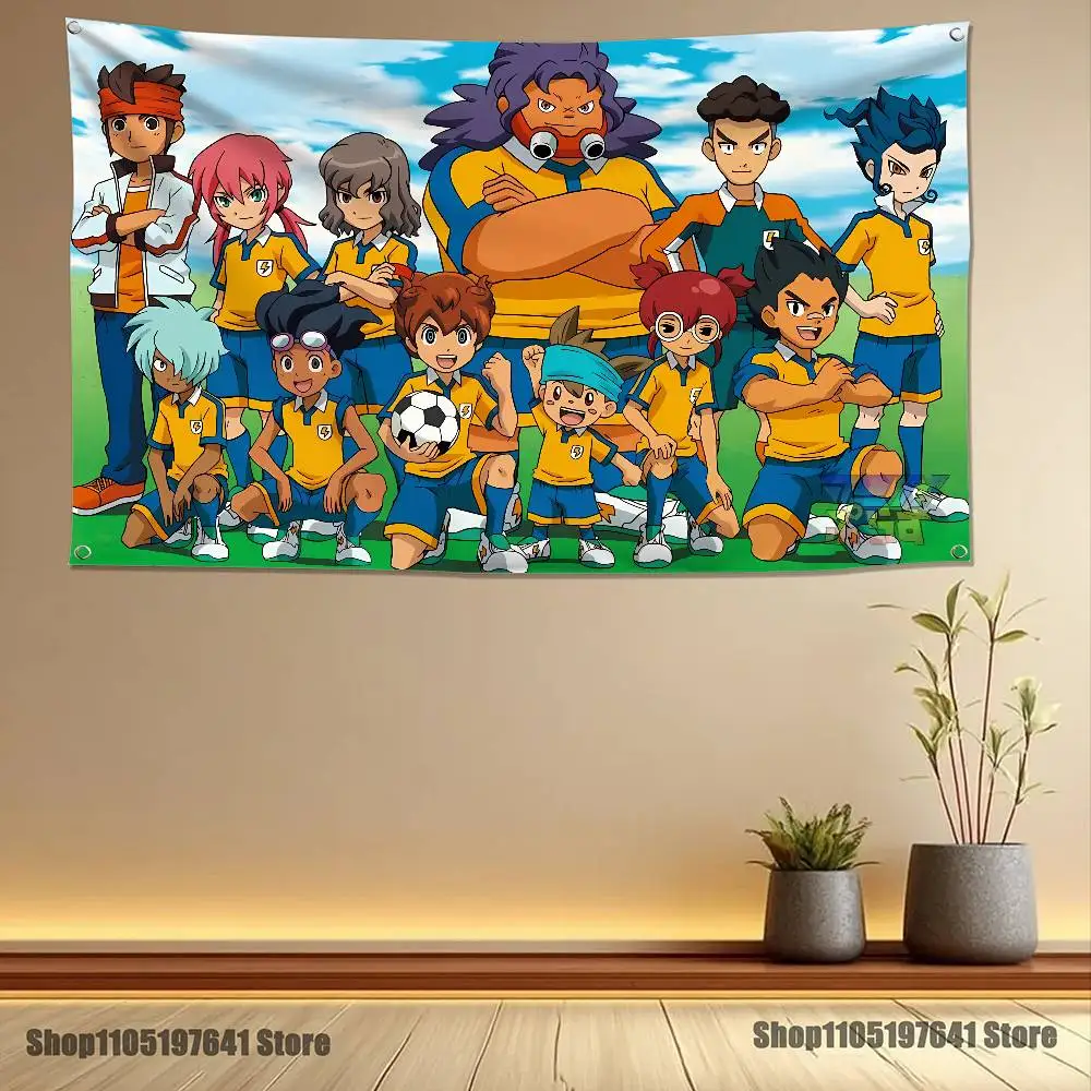 أنيمي I-InazumaS أحد عشر عالية الجودة العلم نسيج راية غرفة نوم غرفة المعيشة بار ديكور جدران الحفلات الاستخدام في الهواء الطلق