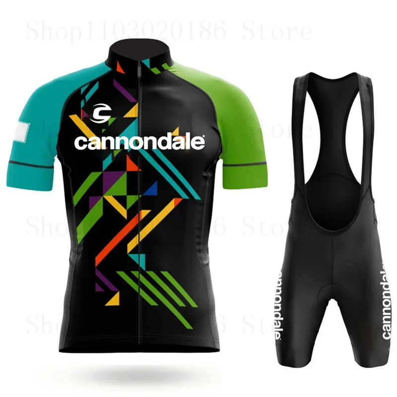 Cannondale Cycling Jersey Set Summer Bicycle Suit Quick Drying Bib Shorts Clothes Mtb Maillot Ropa Ciclismo Mountain Bike Wear