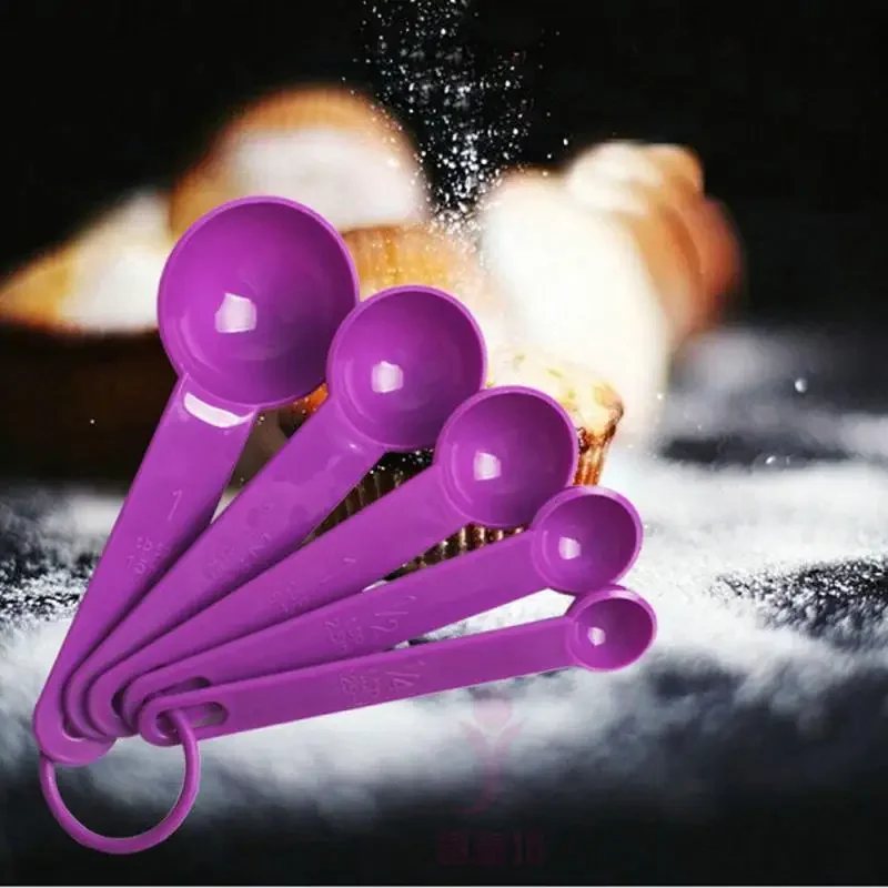 New 5Pcs/set Kitchen Measuring Spoon Teaspoon Coffee Sugar  Cups with Scale Tools Dropship Scoop Baking Cooking