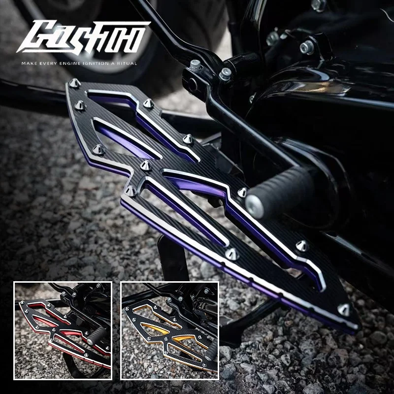 

STLF GASHOO Motorcycle Accessories Rider/Passenger Footboard Aluminum Fit Touring FL Softail Modified Back Foot Pegs Foot Contro