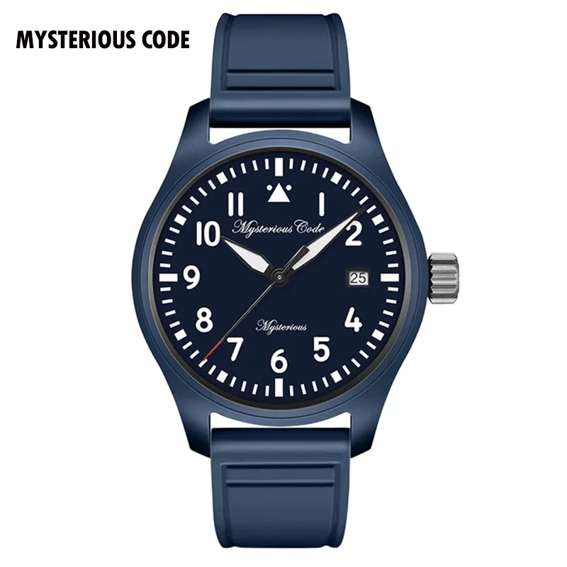 

Mysterious Code 41mm Ceramic Pilot Watch Luxury Automatic Sports Watch Men Air Force Mechanical Wristwatches Clocks ST2130 SW200