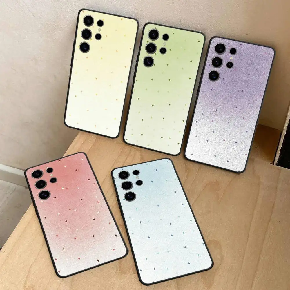 

Summer Dopamine Five-pointed Star Fresh Style Case For Samsung Galaxy Case S25 S23 S22 S21 S30 S20 S10 Ultra Plus FE TPU