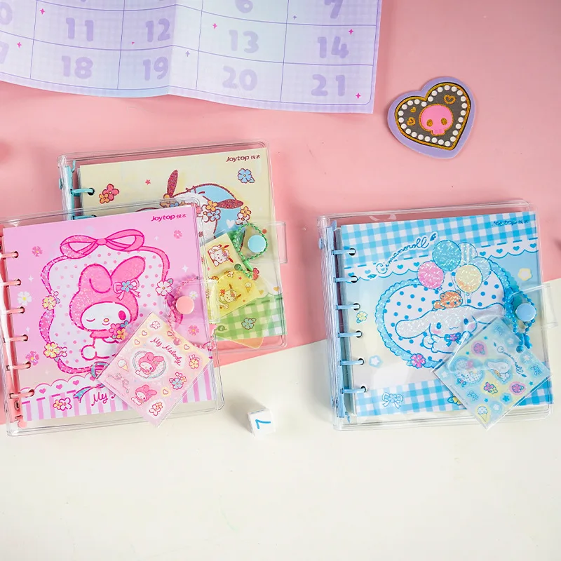 4-pz-sanrio-quaderno-a-mano-a-fogli-mobili-anime-melody-kuromi-pachacco-portatile-80-fogli-raccoglitore-ad-anelli-blocco-note-studenti-materiale-scolastico