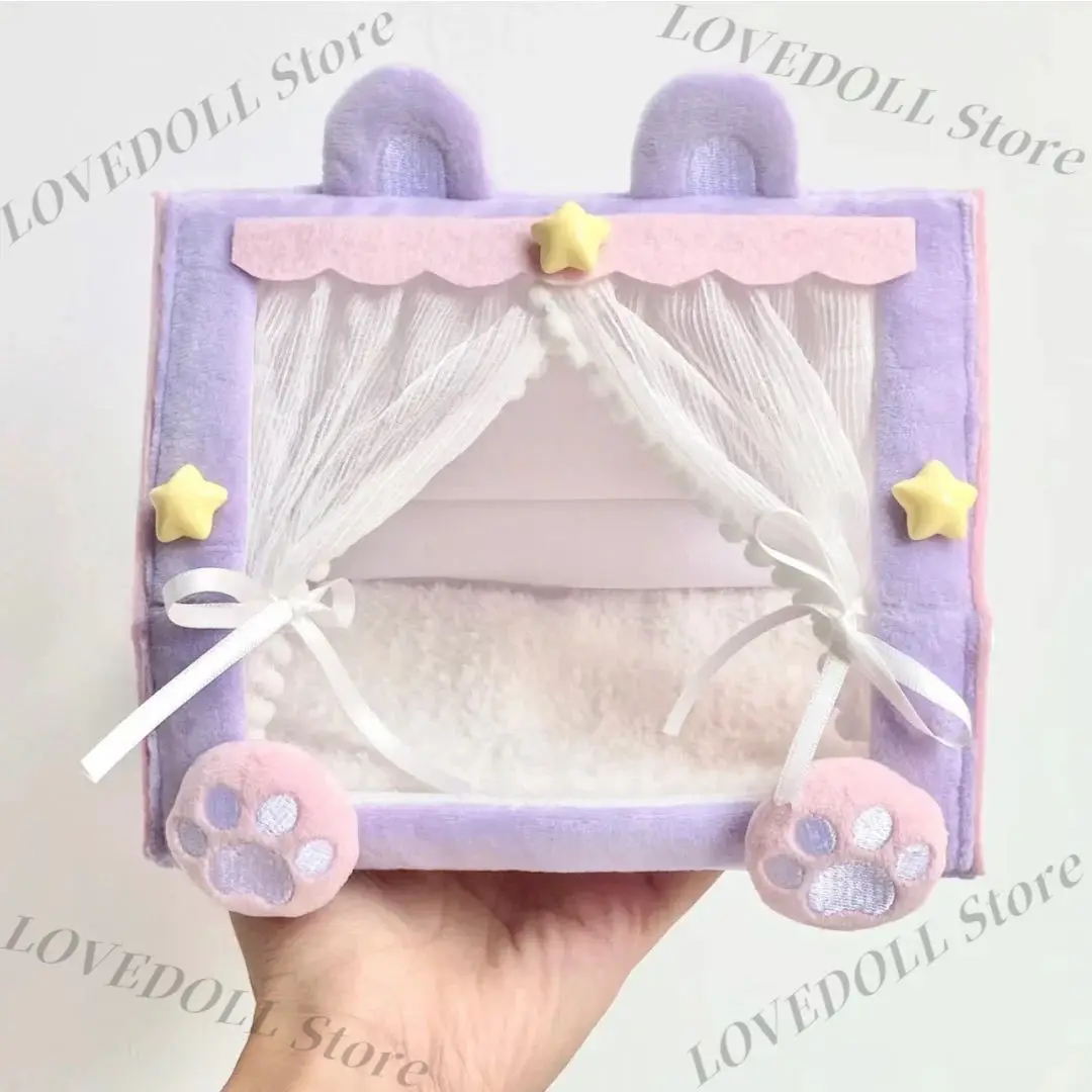 

Kawaii No Attribute Dolls Home Cosplay Plush Soft Warm Tent Small Bed For 10cm Stuffed Doll Plushie Toys Xmas Gift