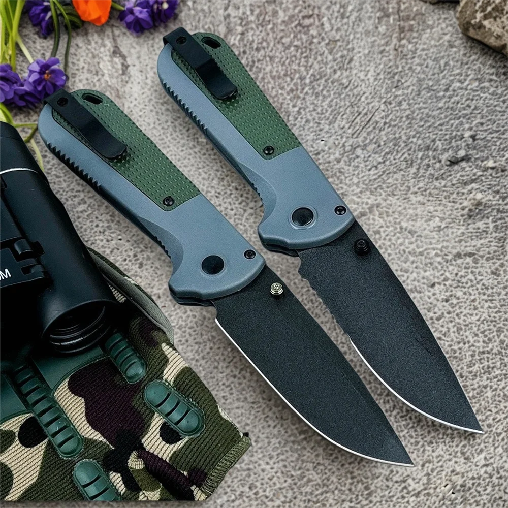 عالية الجودة BM 430 جيب سكين للفرد D2 شفرة فولاذية ألياف النايلون مقبض في الهواء الطلق التخييم الصيد التنزه أداة حمل اليومية