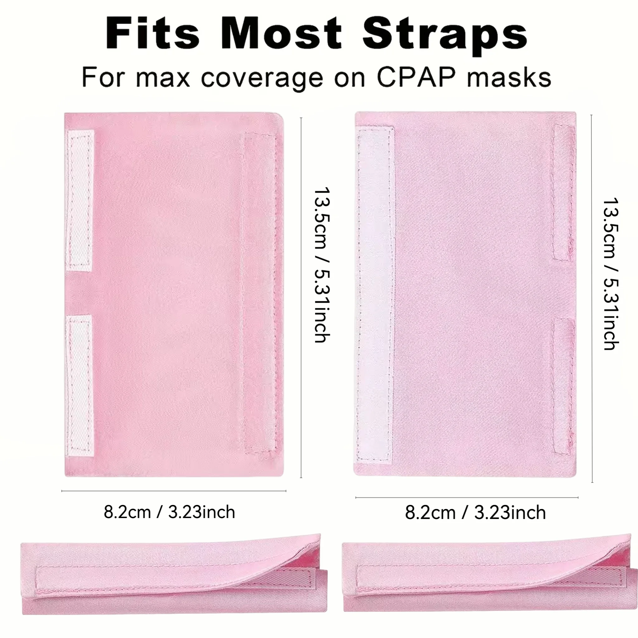 CPAP Headgear Strap Covers Soft Reusable Mask Strap Pads Prevent Skin Marks Comfort Cushion for Full Face Nasal Pillow CPA