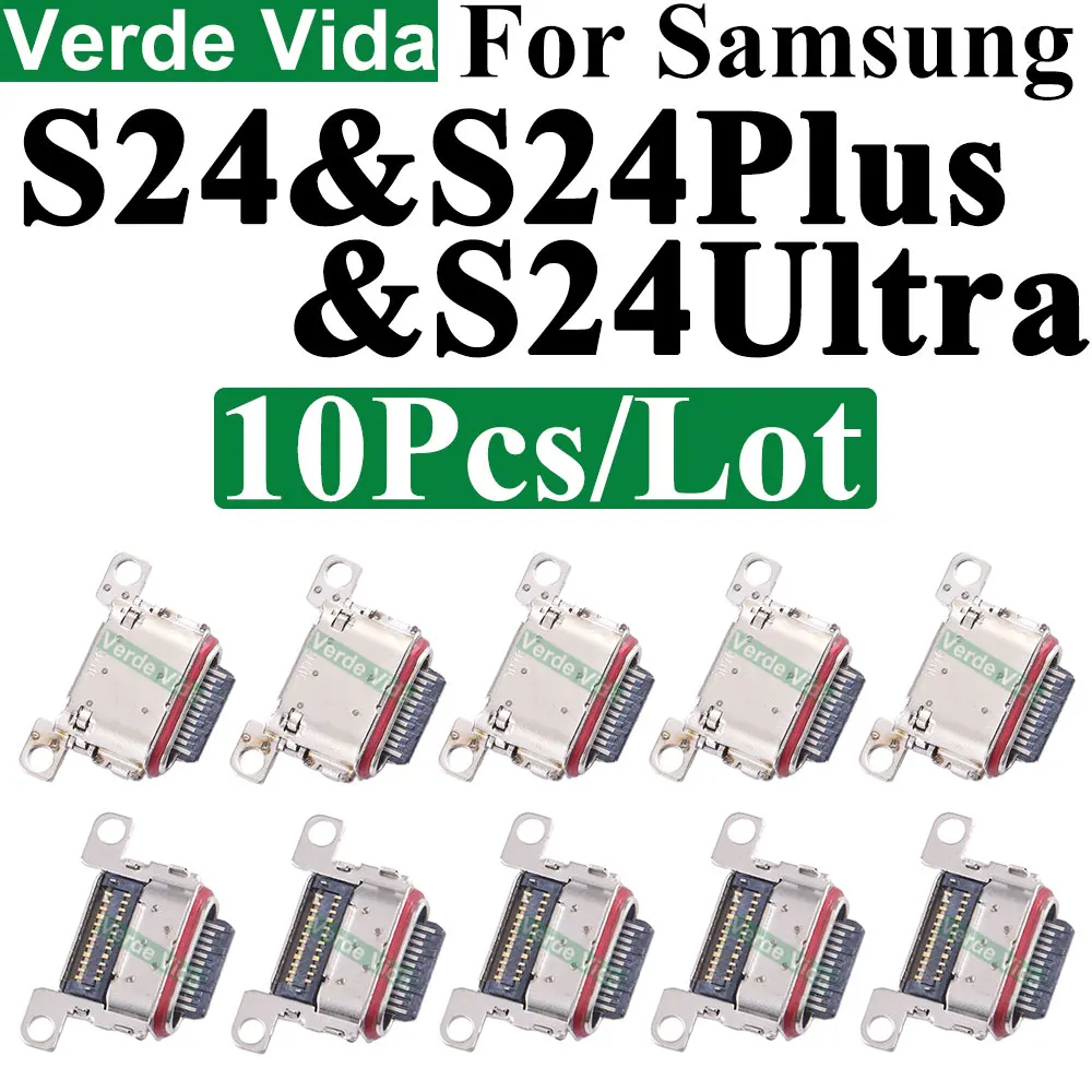 10Pcs Charging Port Dock Connector For Samsung Galaxy S25 S24 23 Ultra S22 S21 S20 Plus S10 Note10 S20FE S21FE S23FE S24FE S25FE image 3