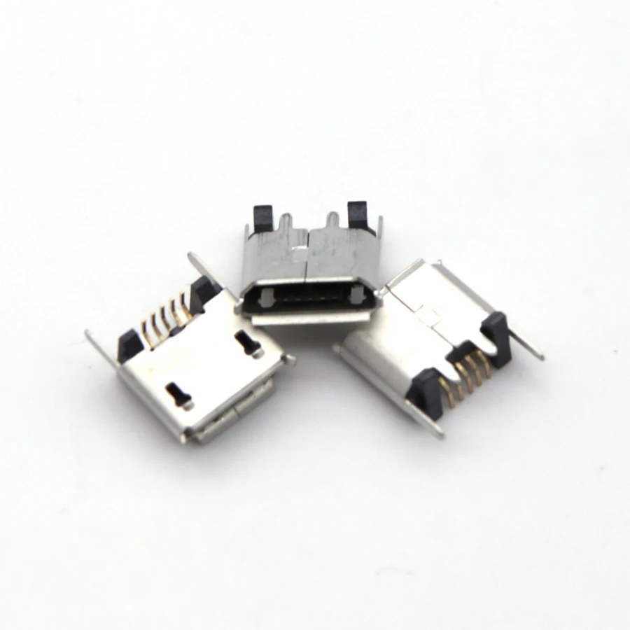 

50pcs Micro mini USB jack socket charging Port Dock for ZX80-B-5P MICRO USB B type vertical SMT 5P connector