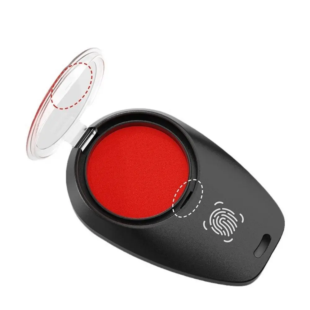 Clear Stamping Mini Fingerprint Ink Pad Anti-Fake Finger Printing Finger Signature Inkpad Quick-drying Waterproof Red Stamp Pad