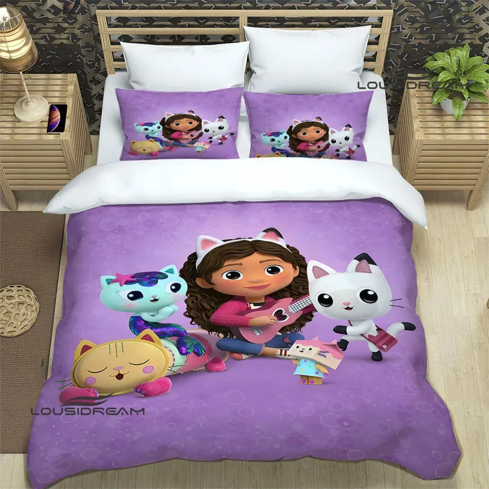 G-Gabby\'s Dollhouse Bedding Sets exquisite bed supplies set duvet cover bed comforter set bedding set luxury birthday gift