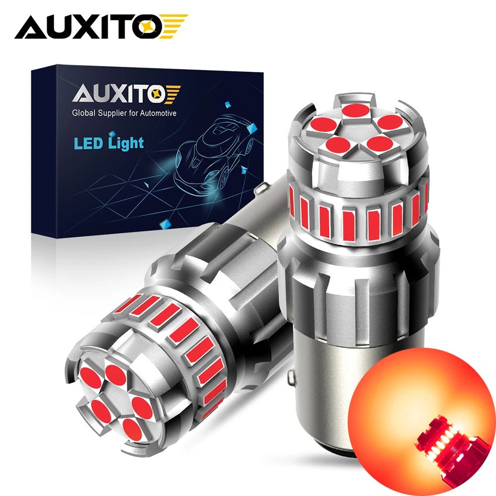 

AUXITO 2Pcs 1156 BA15S 1157 BAY15D LED Red Stop Brake Light 1156 7506 P21W P21/5W LED Bulbs Super Bright for Audi A4 B8 A3 8P VW