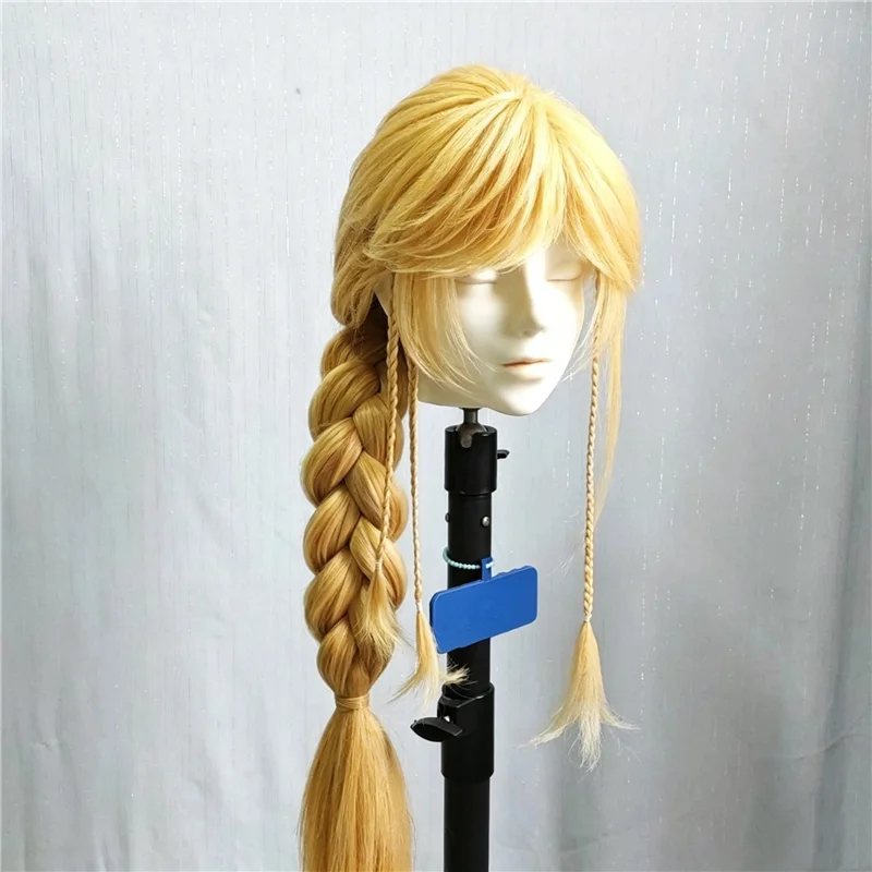 Already Styled Wig for Applejack‌ Golden Long Cosplay Wig Halloween Role Play Synthetic Wigs + Wig Cap