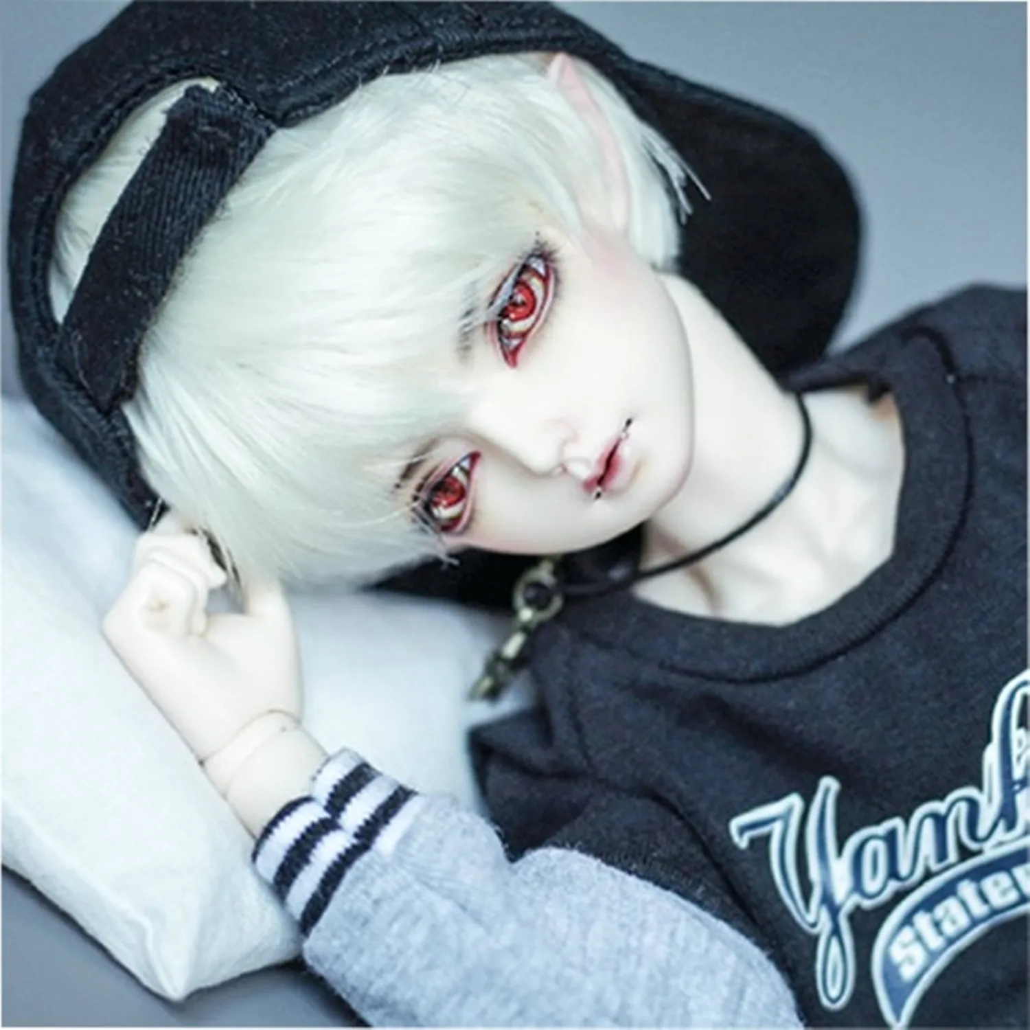 

New bjd sd doll 1/4 male Woosoo elf ears free eyeballs Premium Resin Stock Makeup