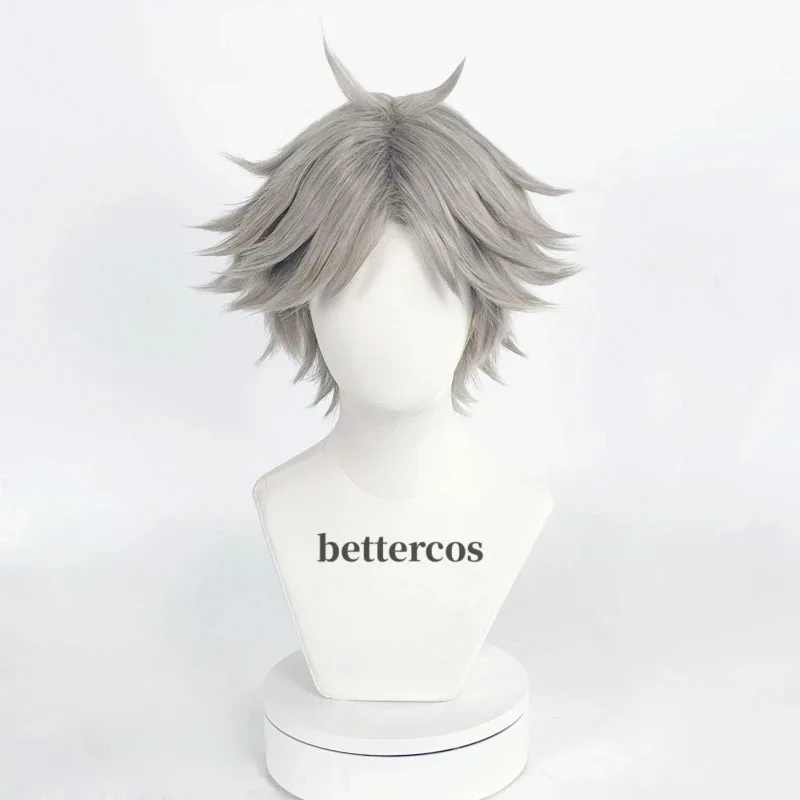 

Nene 2025 Koushi Sugawara Short Gray Heat Resistant Synthetic Hair Cosplay Costume + Wig Cap
