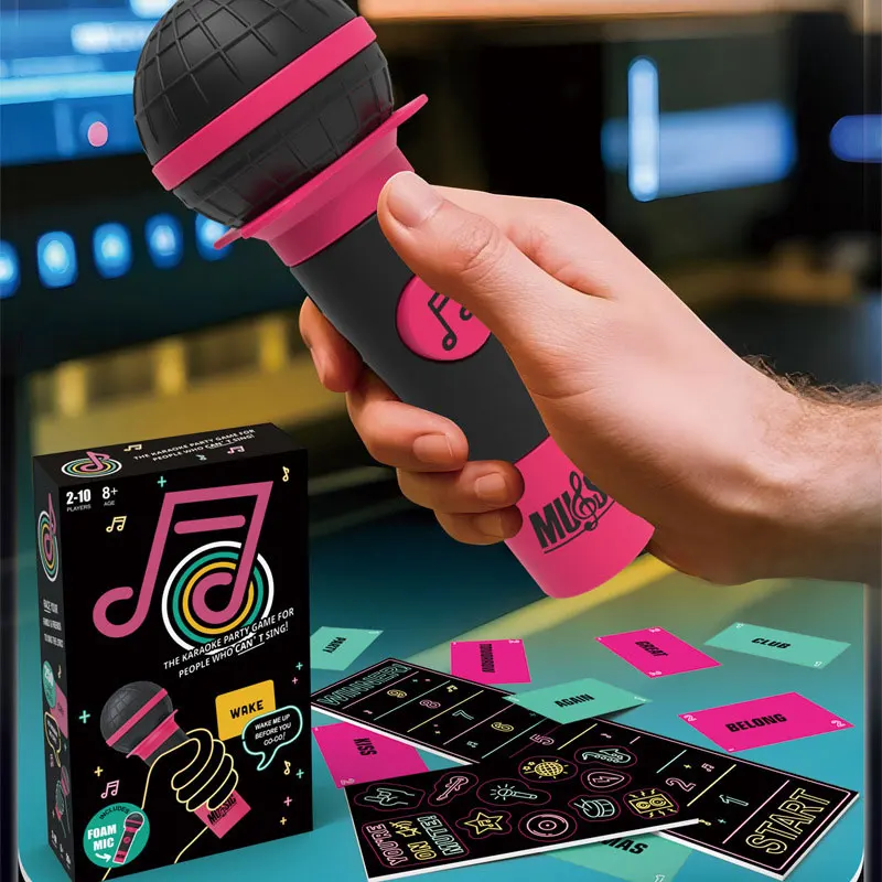 لعبة الاستيلاء على الميكروفون، المغني السيئ، كاريوكي ماستر، لعبة بطاقات الميكروفون، ألعاب التجمعات العائلية، لعبة الحفلات، ألعاب الموسيقى