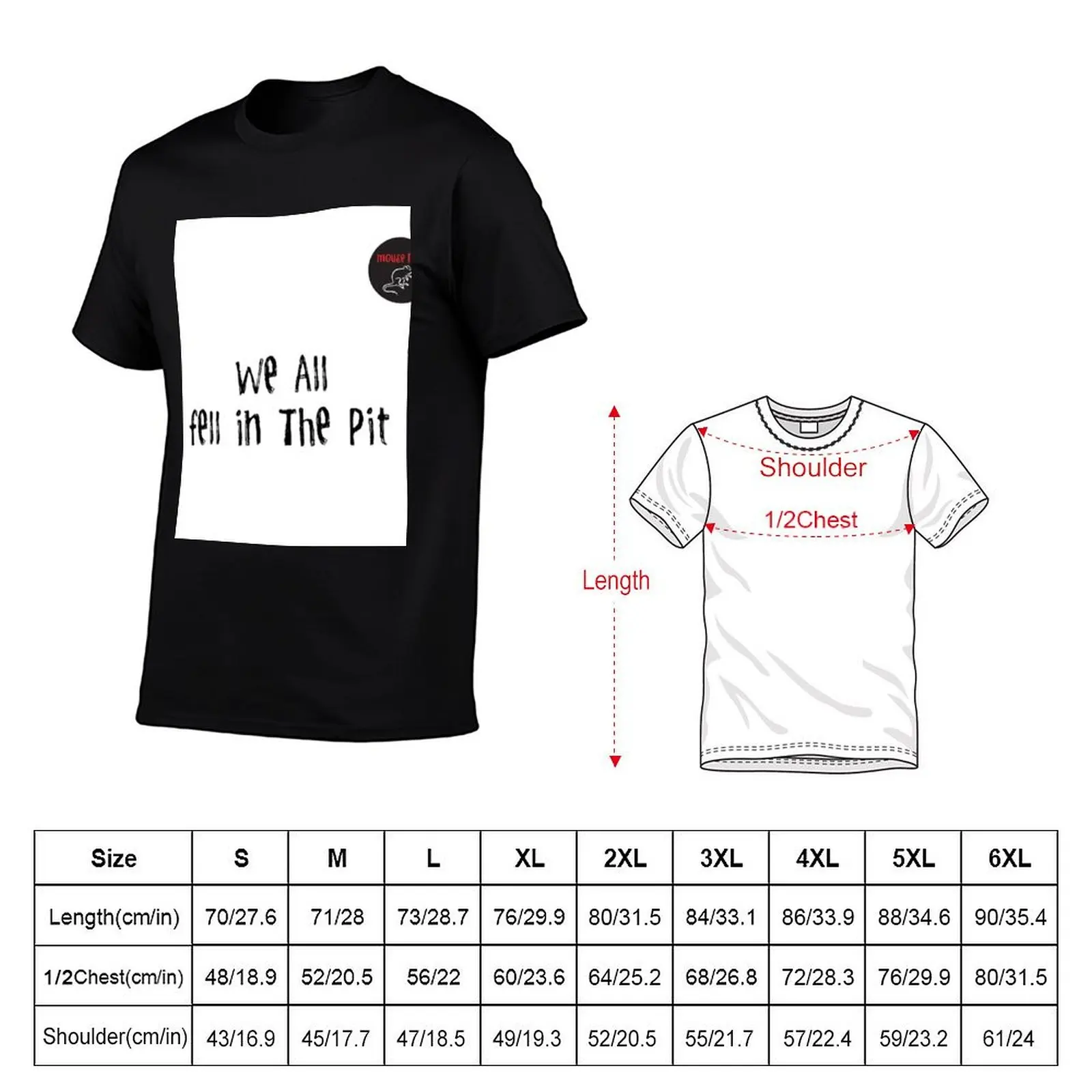 We All Fell In The Pit - Sullivan Street Pit, Pawnee - Parks & Rec T-Shirt Large Size Casual Tee Shirt