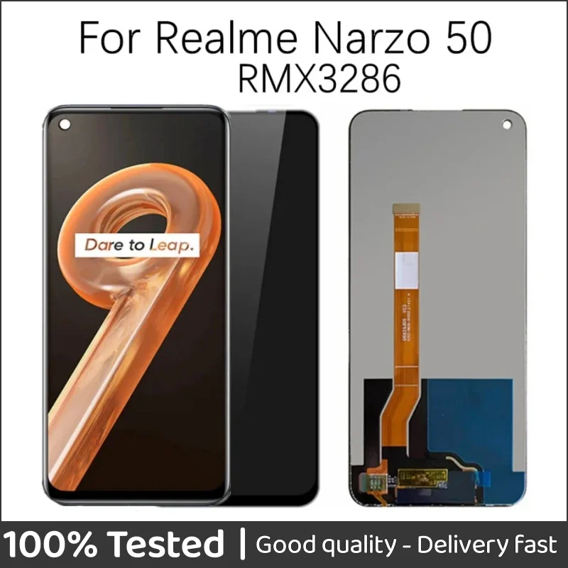 

ЖК-дисплей 6,6 дюйма для Realme Narzo 50 4G, сенсорный экран RMX3286, дигитайзер в сборе для OPPO Narzo50 LCD