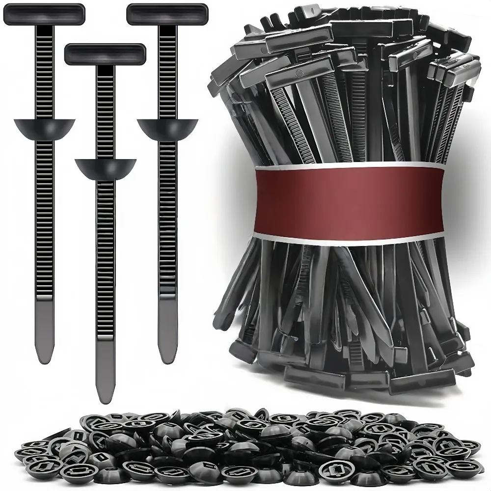 Multi Functional Through-hole Nail Nylon Cable Tie Buckle Universal Engine Board Fender Liner Mudguard Car Interior Cable Tie