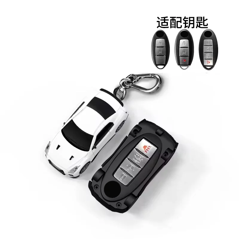 Cool Key สําหรับ Nissan GTR จัดแต่งทรงผม 3 4 5 ปุ่มสําหรับ Nissan GTR JDM R32 R33 R34 รีโมทสมาร์ทกุญแจรถ Fob พวงกุญแจ