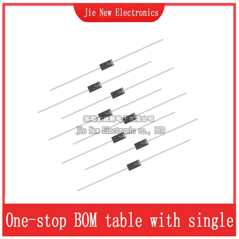 50PCS FR107 FR157 FR207 FR307 1N5819  UF4007  RL207 SR240 BYV26C BYV26D BYV26E Rectifier Diode