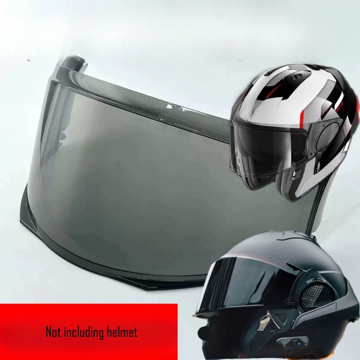 Motorcycle Helmet Visor Compatible with SHARK EVO-ES Flip Helmet, Sunshade Anti-Fog Replacement Shield