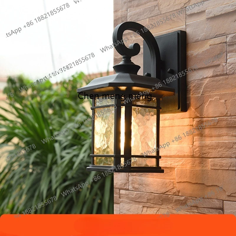 Outdoor wall lamp Outdoor waterproof courtyard door headlamp Villa Chinese LED exterior wall Balcony wall lamp