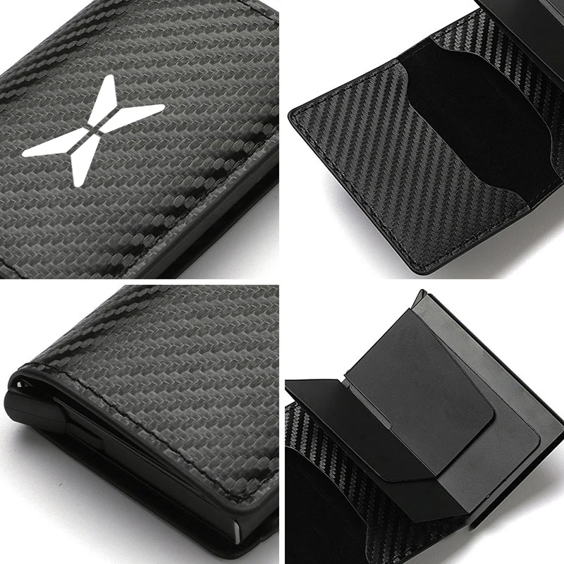 Car Rfid Wallets Automatic Pop-up Bank Credit Cardholder Case For Xpeng P7 G3 G3i G9 P5 X2 N5 F30 H93 Beta MONA M03 P7+ G6 G7 view 4