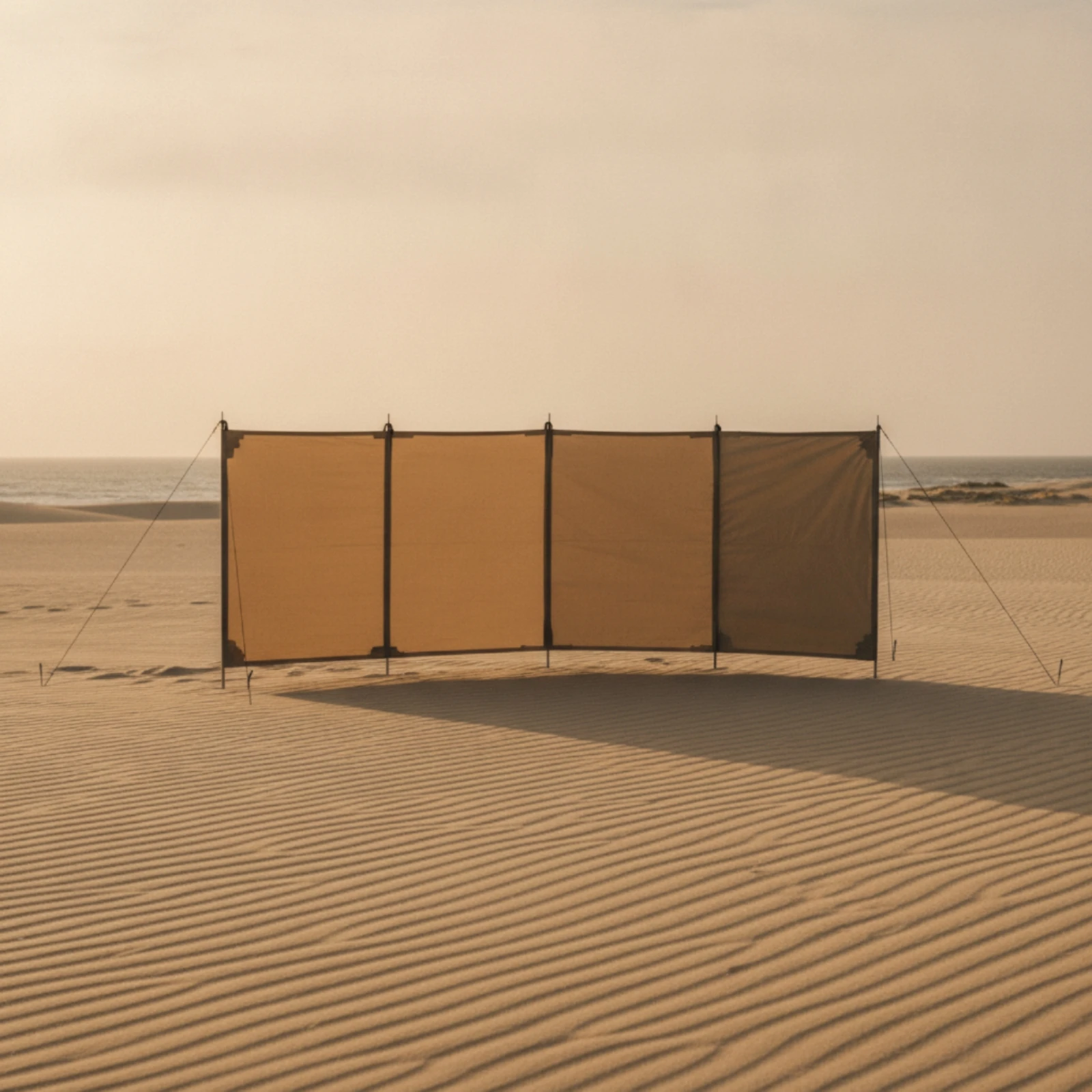 Camping Windbreak Windproof Foldable Windbreak with Poles Outdoor Privacy Screen Compact Wind Barrier Easy to Carry for Campers
