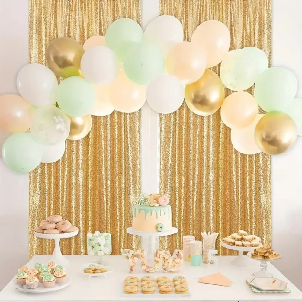 

Colorful Sequin Backdrop Curtain Decorative Polyester Sequence Backdrop Funny Photography Background Halloween Events